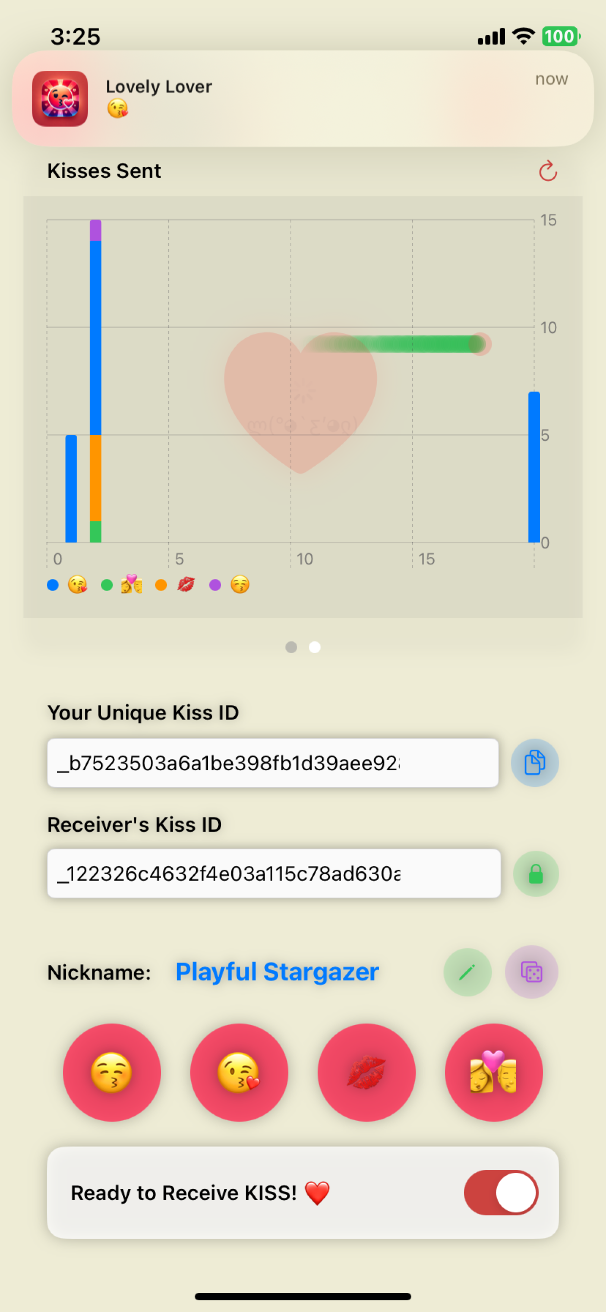 Fly Kiss - QR Code Connection Screen